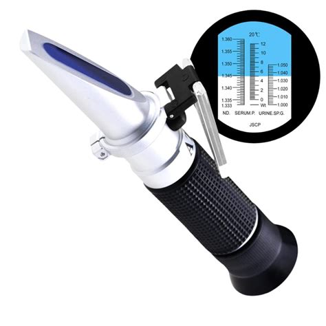 refractometer reading distilled water 1.010|handheld urine refractometer.